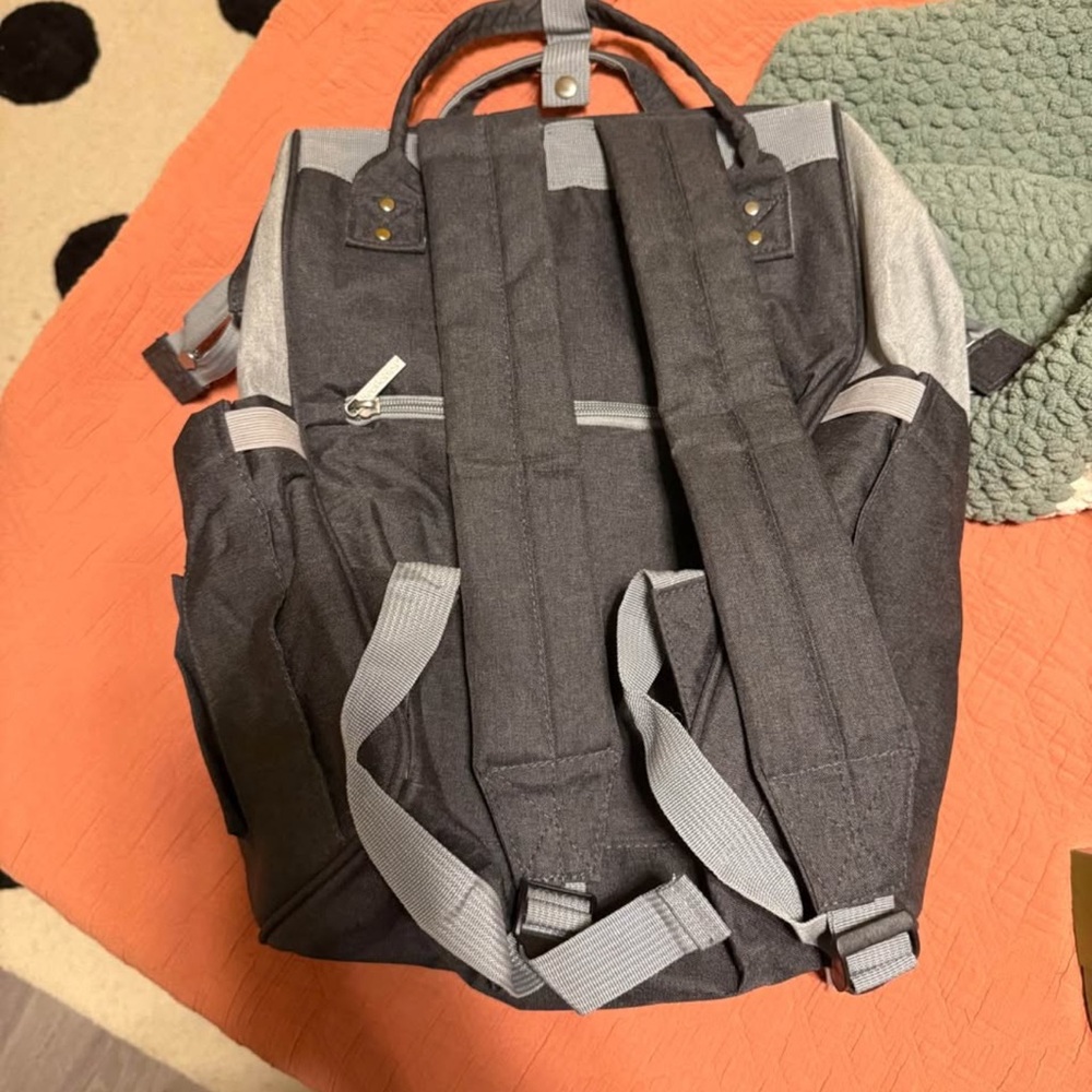 Two-Tone Gray Backpack - image 2